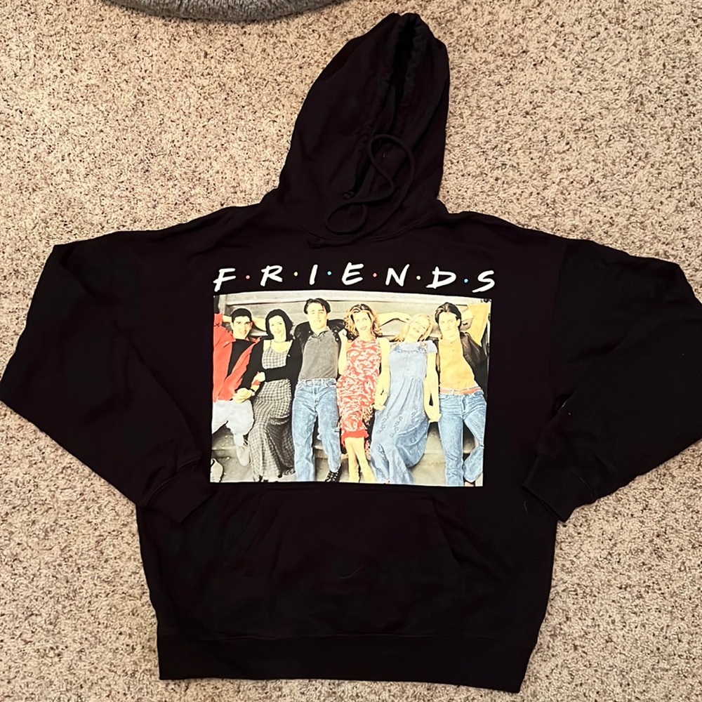 Black Friends Sweatshirt Womens Size Large
